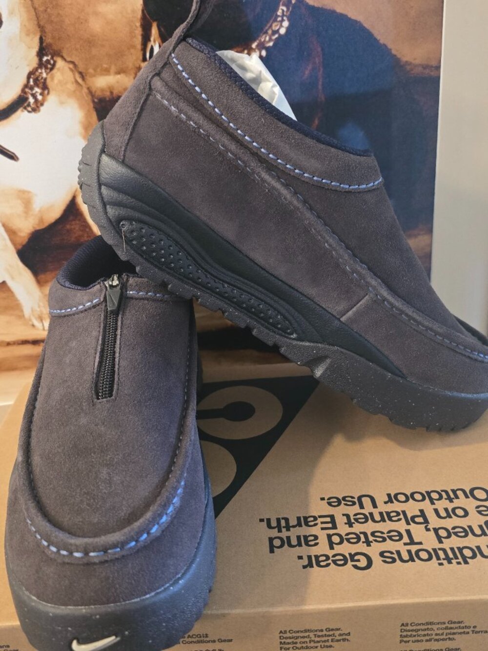 Nike ACG IZY SE Deep Brown Slip-on Casual Shoes IH3750-201 Mule Moc Men's 10.5